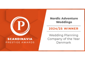 A picture of Scandinavian Prestige Awards issued to Nordic Adventure Weddings as Wedding planner of the year