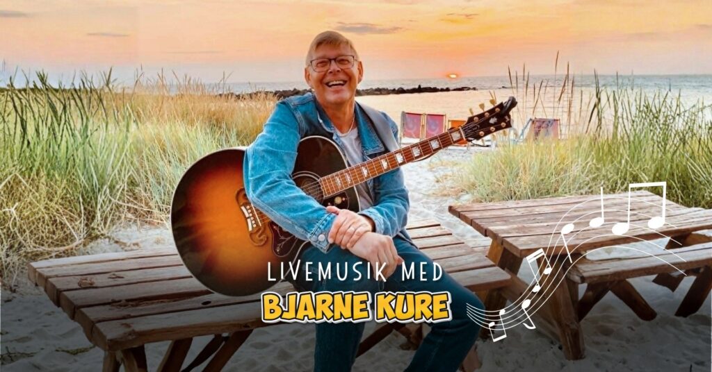 Live musik med Bjarne Kure hos Nexø Minigolf & Biergarten på havnen